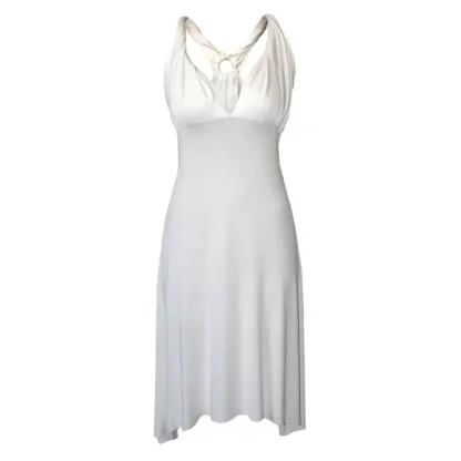 Designer milk Grecian twist dress for special occasions
