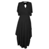Stylish and flowing Just Beautiful Black Dress for occasions by Nucleus clothing