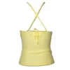 Rear of a yellow camisole top