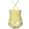 Read view of the yellow Peek a boo camisole set