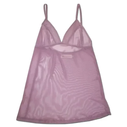 Tempting Babydoll Camisole in Mesh Dusty Pink