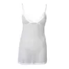 MESH WHITE Babydoll camisole made from translucent stretch fabric