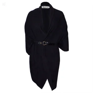 Black Cocoon Cardigan