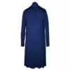 Back view of a long sleeve Coat Dress in Navy