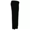 Side view of Easy wearing stretch knit leisure pants in black by Nucleus clothing for women. Side View