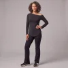 Black Bare Shoulder Top