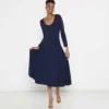 navy winter dress - the dance dress