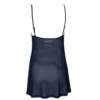 Babydoll Mesh Navy Camisole Back View Lingerie