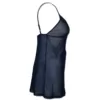 Side view of Babydoll Mesh Lingerie Navy Camisole Top
