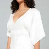 Romance Dress Front Detail White