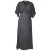 Elegant Dress for special occasions - Balcony Dress in Charcoal Chiffon. Front view