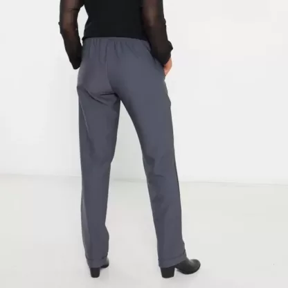 Get the Perfect Fit with Our Charcoal Jogger Chinos for Women - Plus Sizes Available! model back c