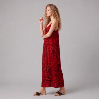 Red Tiger Maxi Dress - The Erin