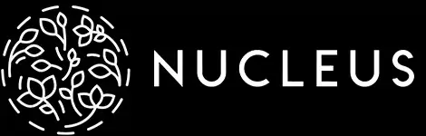 Nucleus Logo White on Black