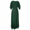Green Maxi Dress - Romance in Bottle Green Back View