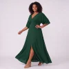 Romance Dress Bottle Green Plus size model