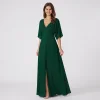 Romance Bottle Green Maxi Dress
