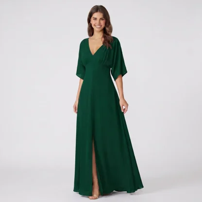 Romance Bottle Green Maxi Dress