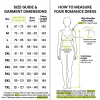 Romance Dress Size Guide image