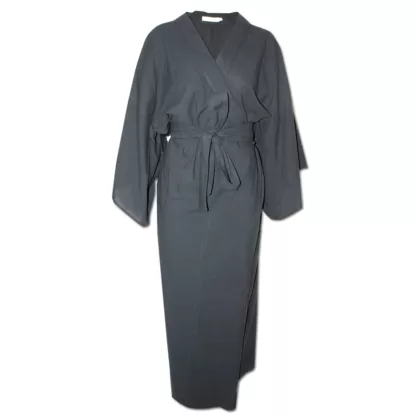 Japanese Kimono Style Gown, Front View tied in front