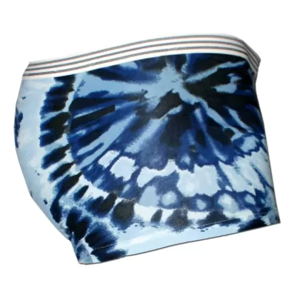 Nucleus Blue Tie Dye Men's Underwear side ghost view