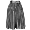 Black Tafetta party Skirt, front view