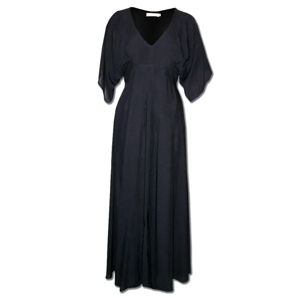 Maxi Occasion Black Dress front