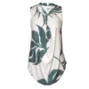 Sleeveless Blouse, Still Horizons Blouse in leaf print front