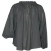 Oversized Blouse - Nucleus Billow Blouse in Black , back view.