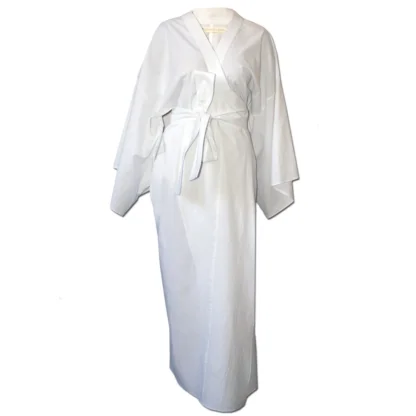Nucleus White Kimono Gown, front view