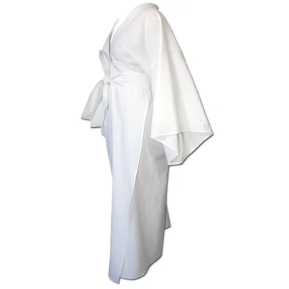 Nucleus White Kimono Gown, side view