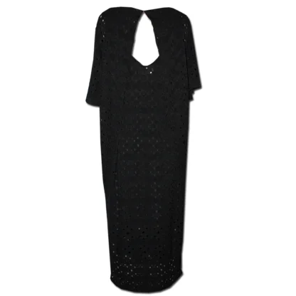 Chloe Black Anglaise Dress Back View untied,
