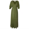 Nucleus Olive Green Romance Dress