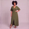 Romance olive Green Model Curvy