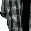 Kyoto Coat Monochrome Plaid Pocket