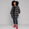 Monochrome Plaid Coat - The Kyoto Coat