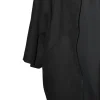 Kyoto Oversized Coat Front Black Pocket cu