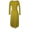 Mustard Dance Dress - Back View