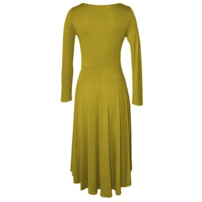 Mustard Dance Dress - Back View