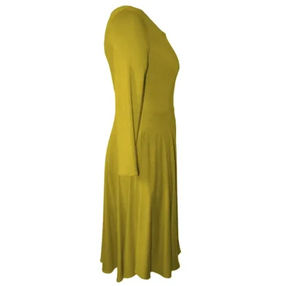 Mustard Dance Dress - Side View