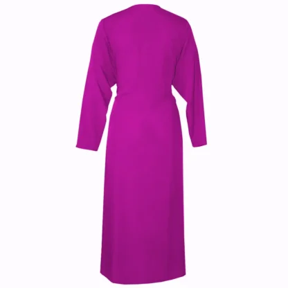 Front Tie Maxi Dress - Cerise Everywhere Maxi Back View