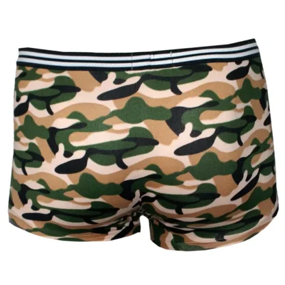 Men's short camo Boxers - camouflage back view