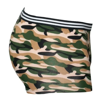Men's short camo Boxers - camouflage side view