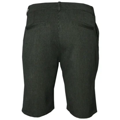 men's formal pinstripe shorts - backview