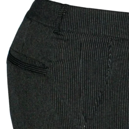 men's formal pinstripe shorts - Side CU view