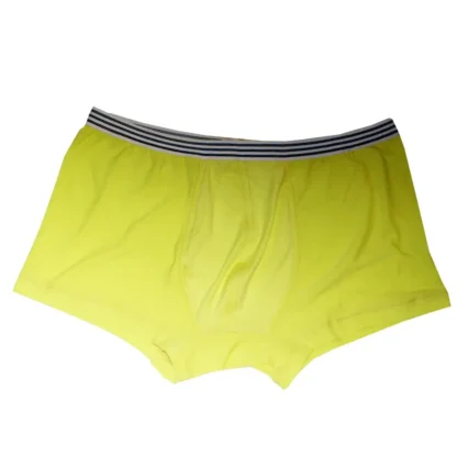 Lumo Yellow Men's Shorty Boxer Briefs - flat view