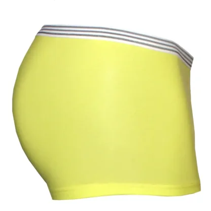 Lumo Yellow Men's Shorty Boxer Briefs - side view