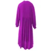 Bohemian Style Dress - Smock Kaftan Dress in Cerise, Back View