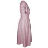 Dusty pink Linen Wrap Dress - Suki Dress - other side view