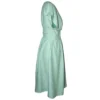 Suki Linen Wrap Dress in Sage - Side View